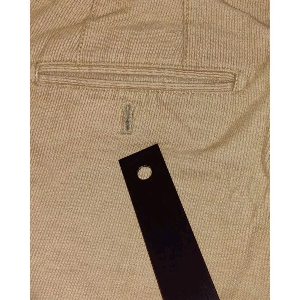 Peter Millar Men's Size 38x34 Tan Corduroy 5 Pocket Straight Leg Pants Stretchy